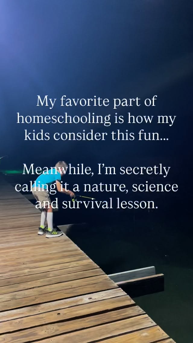 Natural learning at its finest. 😃 🎣 

What’s your biggest educational stretch? Tell us below? ⬇️ Maybe it will inspire others to try something different. 💕

#homeschooling #unschooling #naturallearning #homeeducation #homeschool #homeschoolmom #homeschoollife #unschoolingfamily
