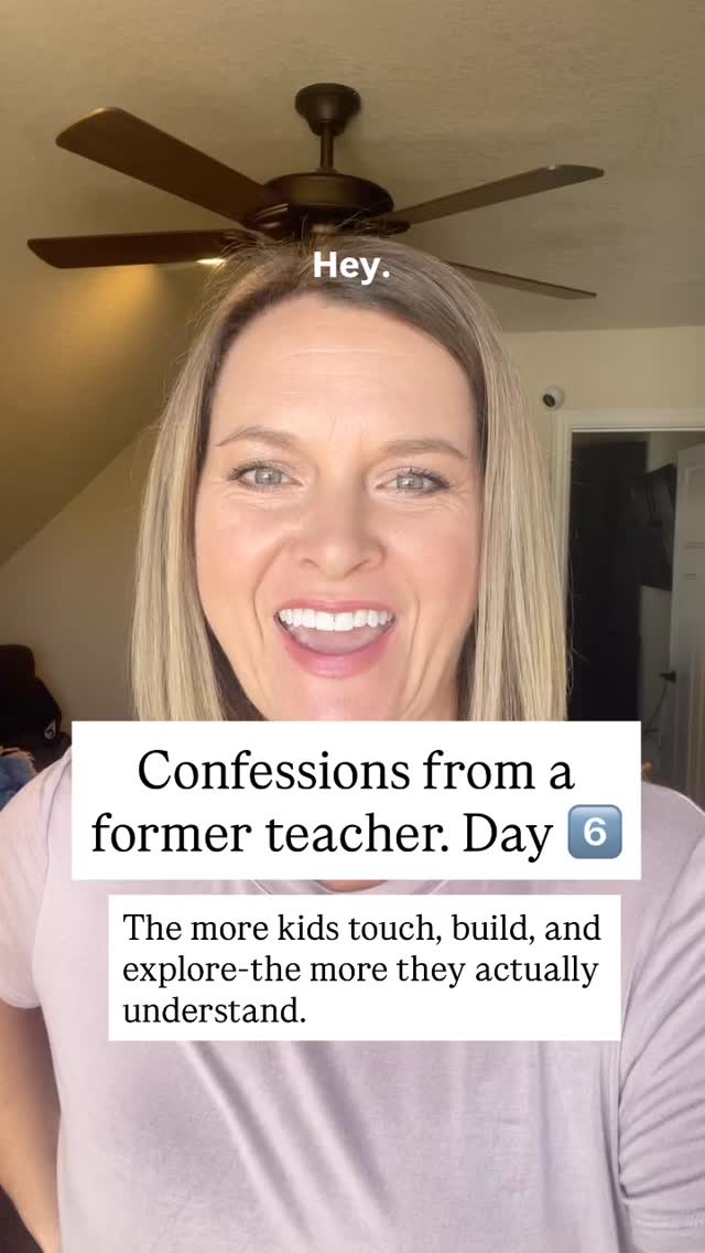 Confessions from a teacher Day 6: 
When Learning Becomes Hands-On Again

When I was teaching, “hands-on learning” was a buzzword. We talked about it in meetings, squeezed it into lesson plans, and then somewhere between test prep and pacing guides it disappeared.

There just wasn’t time for it. And I hated that.

Because the moments kids remembered most weren’t from worksheets or slideshows. They were from the experiments, projects, and messy, hands-on days where learning came alive.

Now, homeschooling lets me bring that back. We measure ingredients while baking fractions, explore outside to learn about ecosystems, or building things just to see how they work.

Learning finally feels real again. Not because it’s perfect, but because it’s experienced.

✨ The more they touch, build, and explore the more they actually understand.

#homeed #homeschooling #homeschoolteacher #worksheets #handsonlearning #unschooling #exploration #learningathome #learning #learningisfun #learningthroughplay #unschoolingfamily #unschoolers #unschoolinglife #unschoolingrocks #homeschoolinspiration #homeschoolencouragement