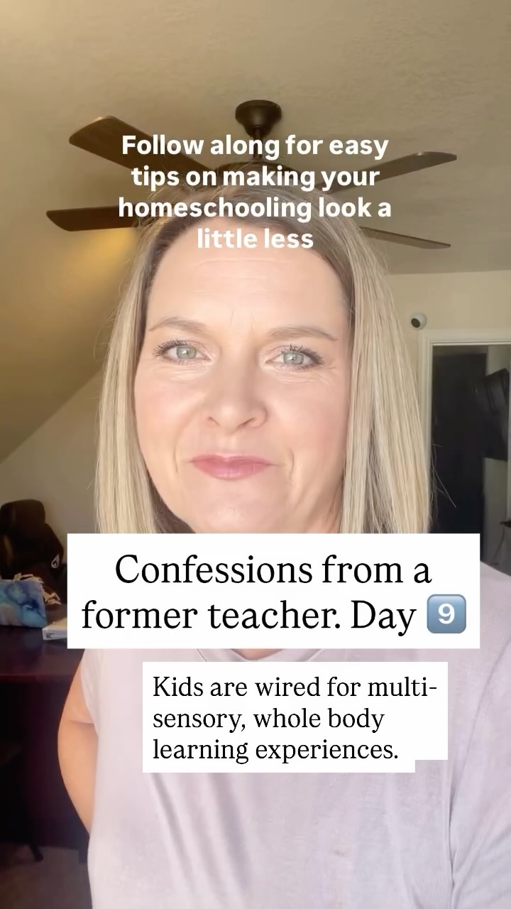 ✨ confessions from a classroom teacher Day 9: When “Learning Styles” Steal the Joy

Have you said this? 
“My child is a visual learner.”
“She only learns through hands-on.”
“He needs auditory input or it won’t stick.”

But here’s the truth we were never told in school:

Kids aren’t locked into one learning style. They’re wired for multi-sensory, whole-body learning. When we box them into a single category, two things happen:

1️⃣ We limit the ways they can explore the world.
2️⃣ We put pressure on ourselves to curate “perfect” lessons…
…when what they actually need is variety, movement, conversation, and real-life connections.

Your child doesn’t need a label. They need room. Room to try, touch, move, listen, experiment, build, observe, and discover.

When you stop obsessing over “their learning style” and start paying attention to how they naturally engage, everything becomes easier.
✨ You’ll see curiosity.
✨ You’ll see confidence grow.
✨ You’ll stop feeling like you’re doing it wrong.

Learning isn’t a style, it’s a living, evolving process.

If this took the pressure off, share to your stories to help another momma out too. 

#homeschooling #unschooling #naturallearning #homeeducation #homeschool #homeschoolmom #homeschoolmom #homeschoolinspiration #homeschoollife #homeschoolingmom