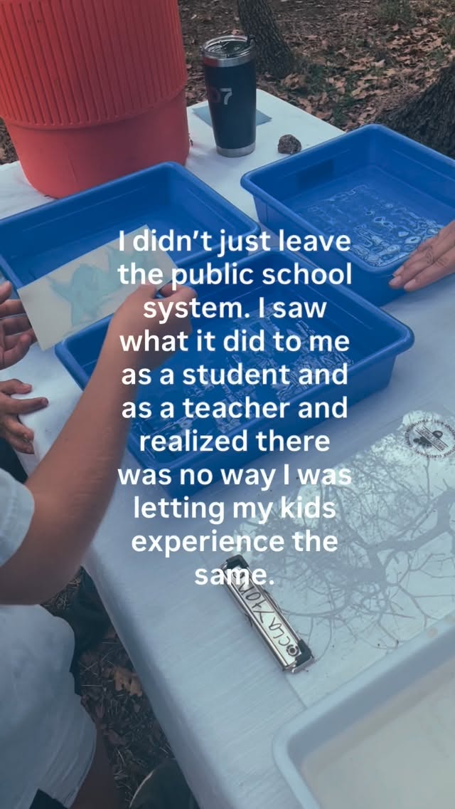 The hardest part… 👇 

Getting out of my own head. 

If you have big feelings around public school education because of your childhood experiences, don’t do the same to your children. 

Teachers turned unschooling mom here. Hit follow if you want to simplify learning for your children making memories meaningful while watching true learning take place.