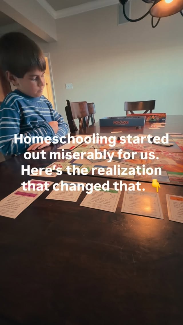 When we began homeschooling it was a disaster. Everyone was still miserable, it wasn’t calm and comforting and we had traded one negative experience for another. 

But then I realized…
the decisions in a classroom are made for the group as a whole and not the individual kid. As a former teacher, I was treating our homeschool like school. 

The moment I dropped the checklists and started building our educational foundation on interests, connection, and natural learning homeschooling started to feel right. 

Not sure how to make the transition from school at home to homeschooling with intention? Start with my FREE interest led learning survey found in my bio. It will help you identify what your child wants to learn about and how they enjoy learning. 

#homeschooling #unschooling #homeeducation #naturallearning #homeschoolmom